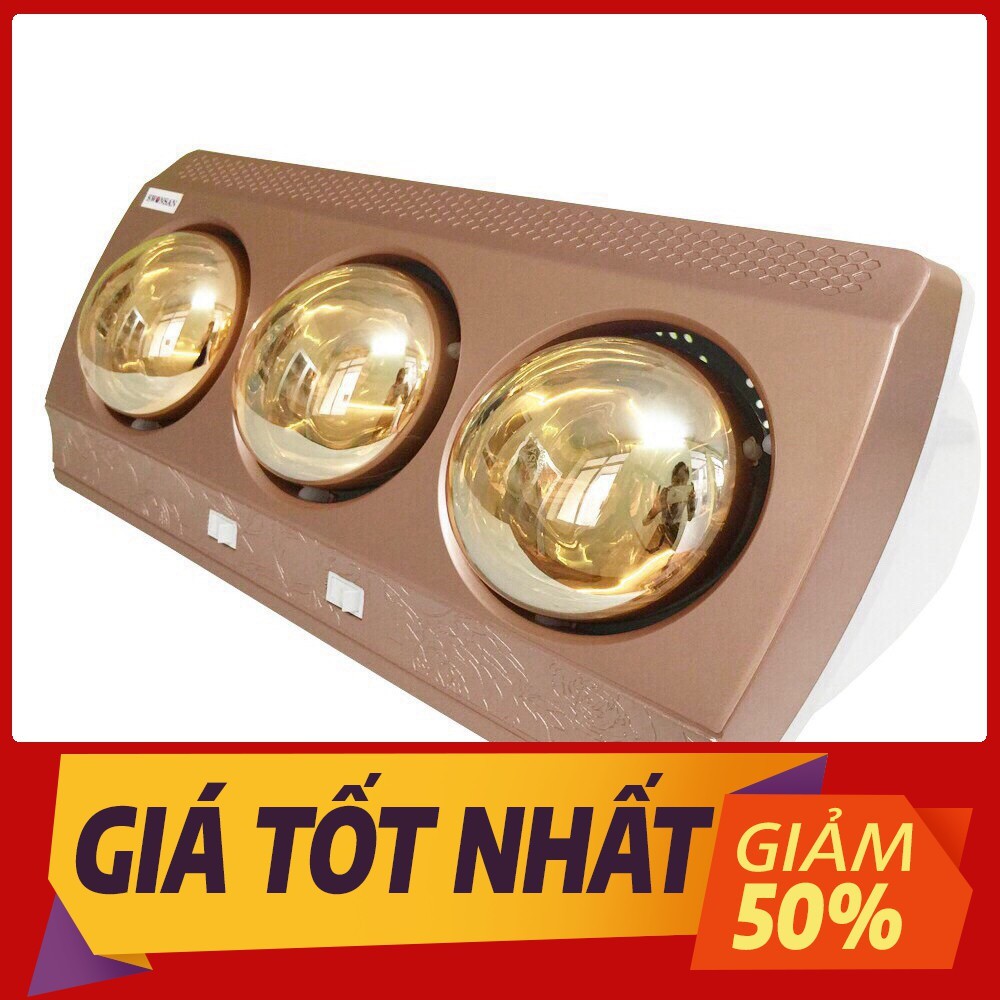 Đèn Sưởi Nhà Tắm Cao Cấp 2 Bóng - 3 Bóng
