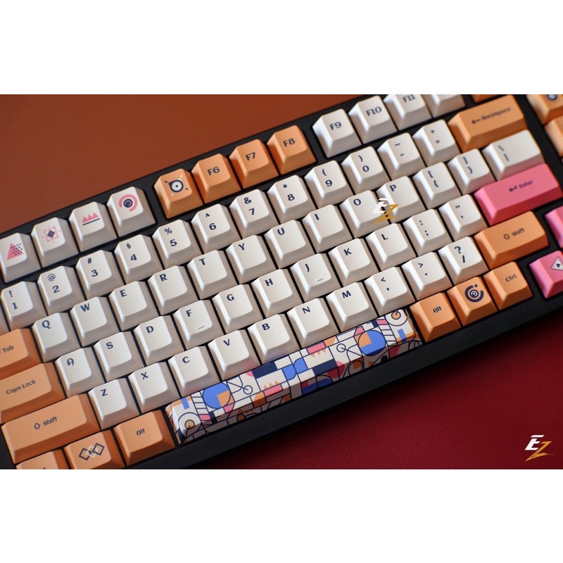 Set keycap pbt chery DAKG chính hãng 128 phím cho bàn phím cơ