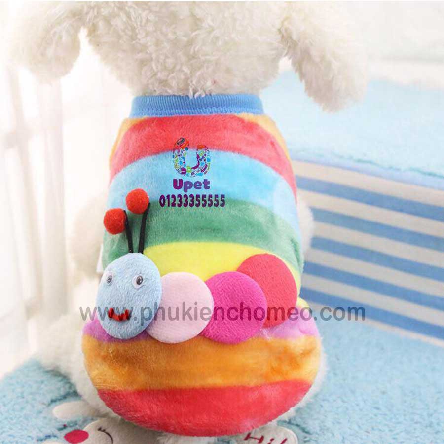 Áo nỉ dành cho chó mèo thú cưng nhỏ, với lớp lót lông mền bên trong giúp giữ ấm cơ thể cho thú nuôi chó mèo nhỏ