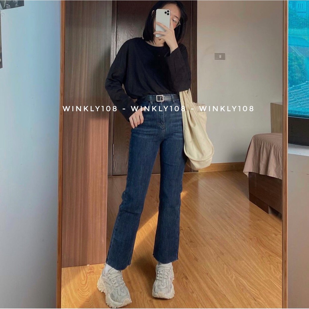 [Ảnh thật] Áo phông trơn dài tay basic ulzzang