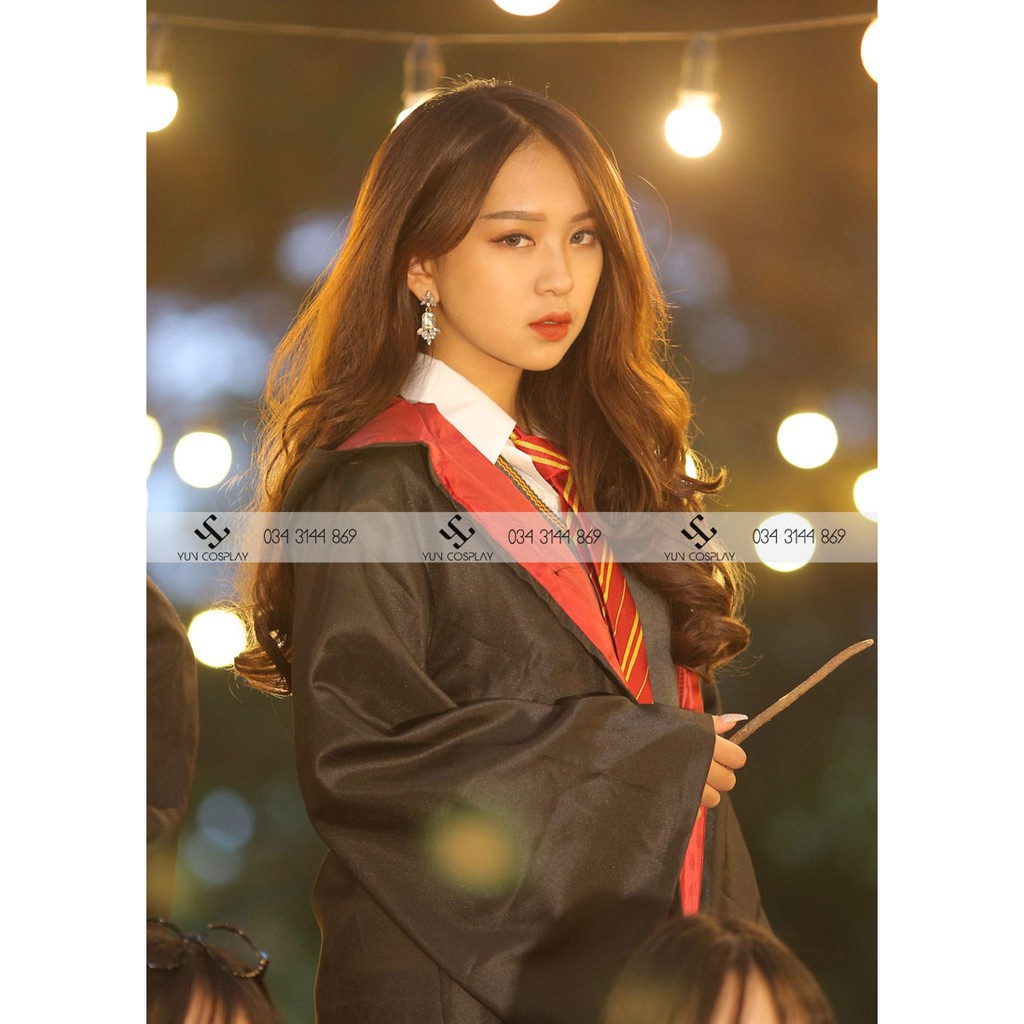 Áo choàng Harry Potter Gryffindor Slytherin Ravenclaw Hufflepuff