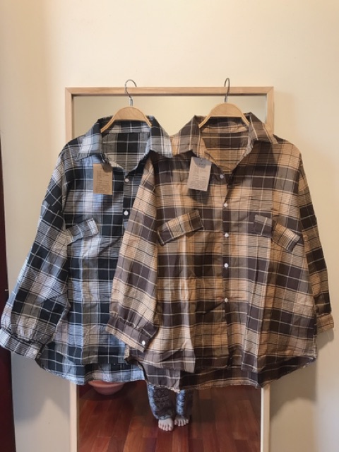 [ Mã WASTAPR giảm 10K đơn 50K] 🎄 Áo Sơ Mi Nữ Kẻ Tay Bồng 2 Màu | BigBuy360 - bigbuy360.vn