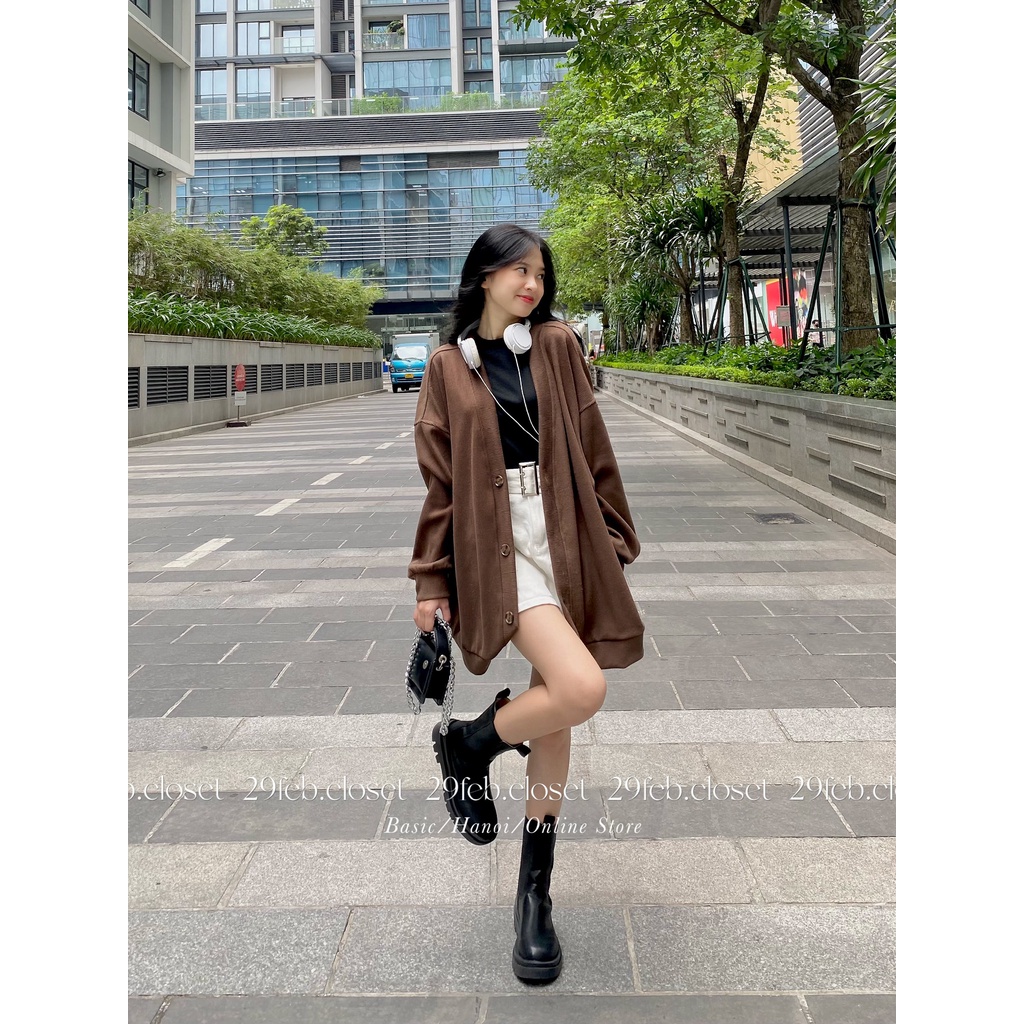 Áo khoác cardigan oversize dày dặn các loại - 29feb.closet