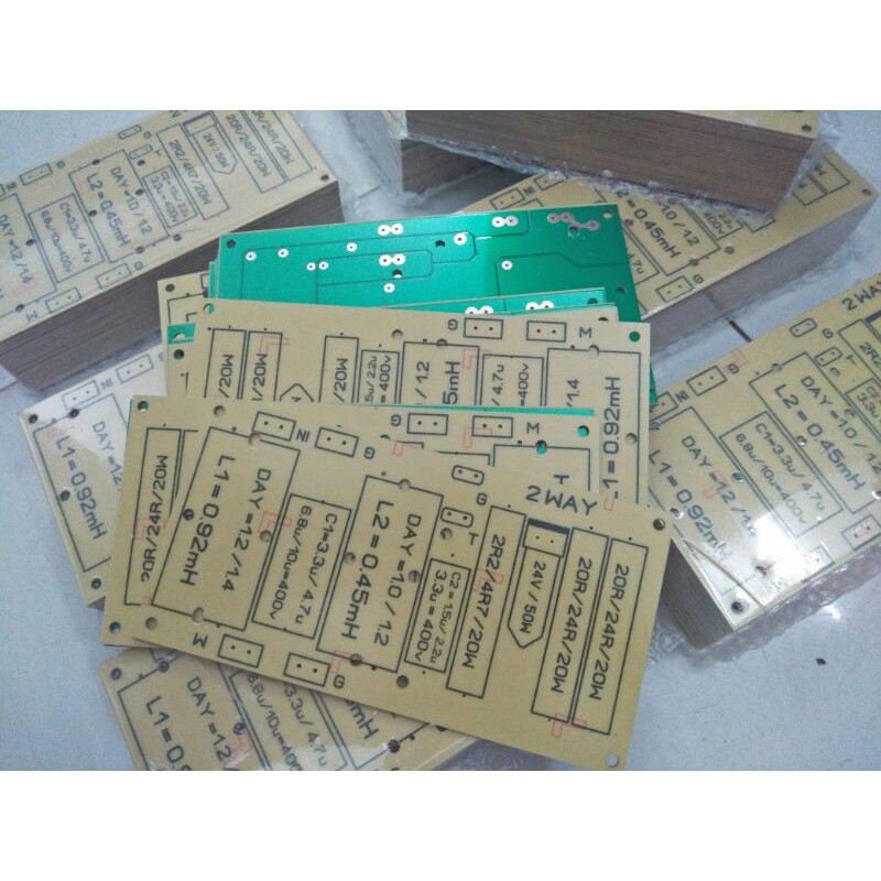 pcb phân tần Loa full 3 và 4 tấc