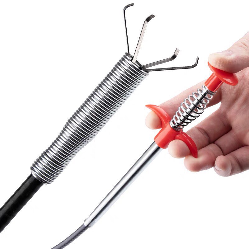 Cây Gắp Rác Thông Cống Siêu Tiện Lợi, Que Móc Rác Thần Thánh Thông Tắc Bồn Cầu IL307 EU30