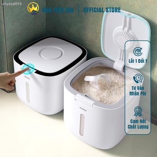 Thùng đựng gạo Ecoco 10kg thông minh chống ẩm cao cấp tặng kèm cốc đong gạo