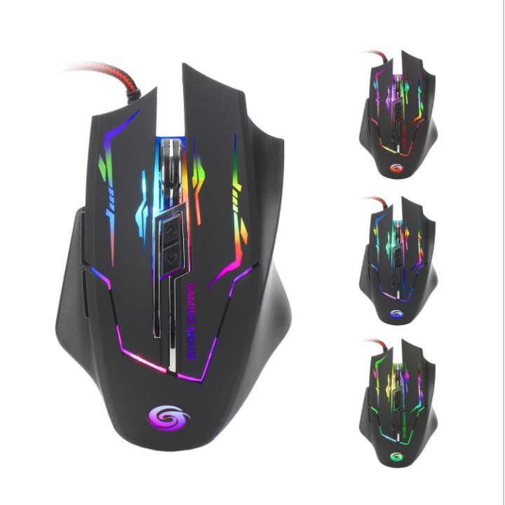 Khuyến mãi chuột gaming K1021 Led đẳng cấp + Tặng 1 lót chuột - Chuột chơi game - Gaming mouse - Chuột cho game thủ