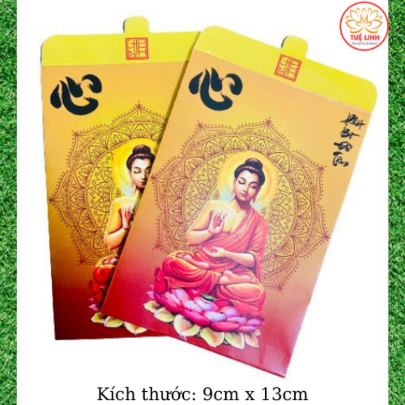 Phong Bao Lì Xì hình Phật để đóng hàng trang sức, phong thủy
