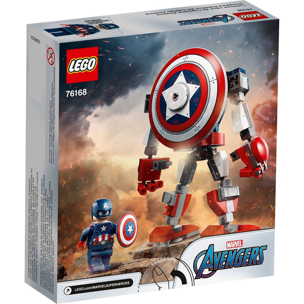 LEGO Marvel Super Heroes 76168 Robot Giáp Sắt Đội Trưởng Mỹ