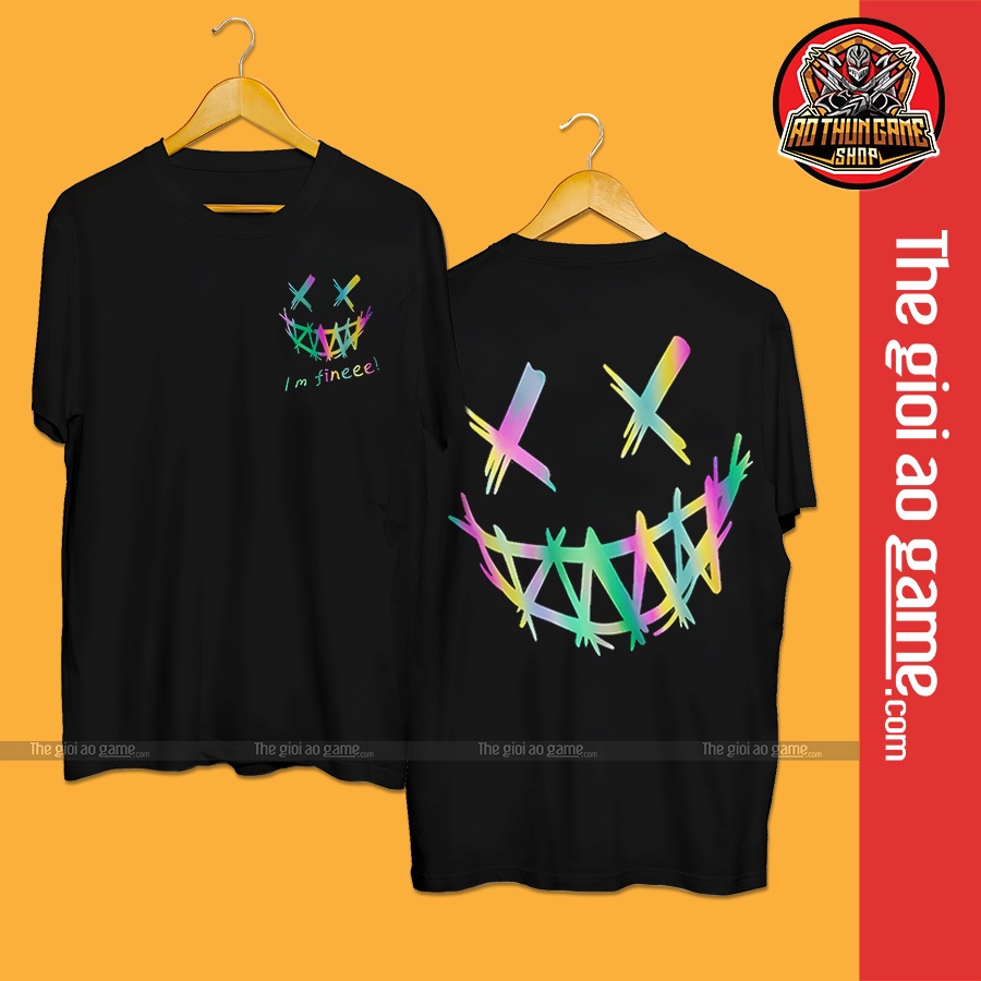 Áo Thun Phản Quang Finee, Áo Phông Unisex Nam Nữ Tay Ngắn Form Rộng Phản Quang Hình I'm Finee  / Thegioiaogame.com