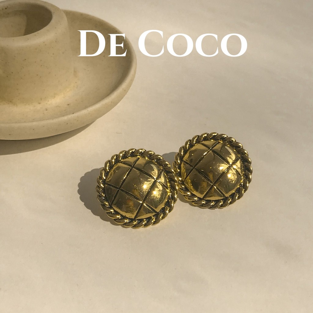 Bông tai hợp kim vintage Sunshine decoco.accessories