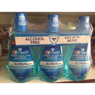 Nước súc miệng diệt khuẩn Crest Pro Health 1.5 lít hàng Mỹ