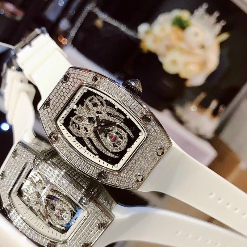 Đồng Hồ HUBOLER By Hanboro Phiên Bản Mặt Nhện Cực Đẹp - Case 36 Dành cho nữ và nam tay nhỏ - BH24 Tháng