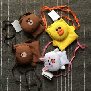 Túi cho bé Gấu Brown, Thỏ Cony, và Vịt Sally của LINE + tặng kẹp tóc xinh