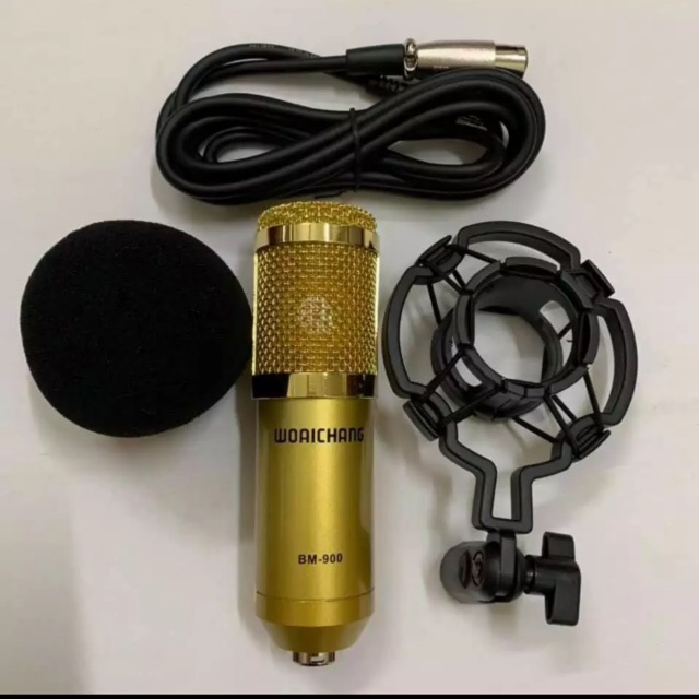 Combo bộ livestream thu âm mic BM900 và sound card H9 tặng tai nghe