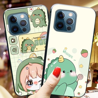 Ốp lưng điện thoại Iphone 12 Pro / ip 12 Pro max khủng long xanh dino saur