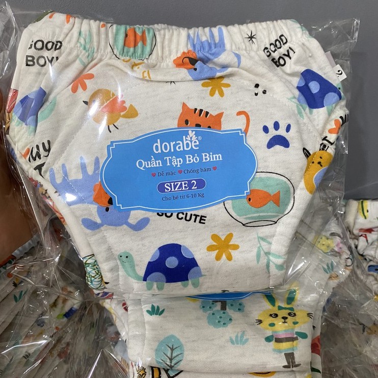 Combo 3 quần tập bỏ tã Dorabe thế hệ mới size 1