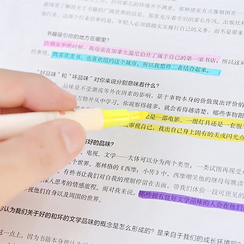 Bút đánh dấu hai đầu phong cách Hàn Quốc dễ thương