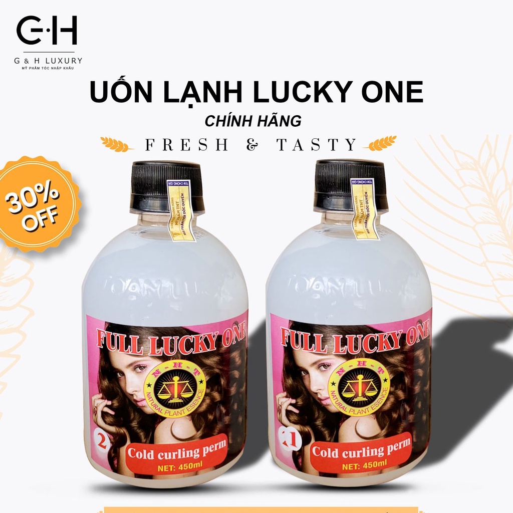 Thuốc uốn lạnh TNT, Thuốc uốn tóc FULL LUCKY ONE chính hãng - LUXURY HAIR - TN007