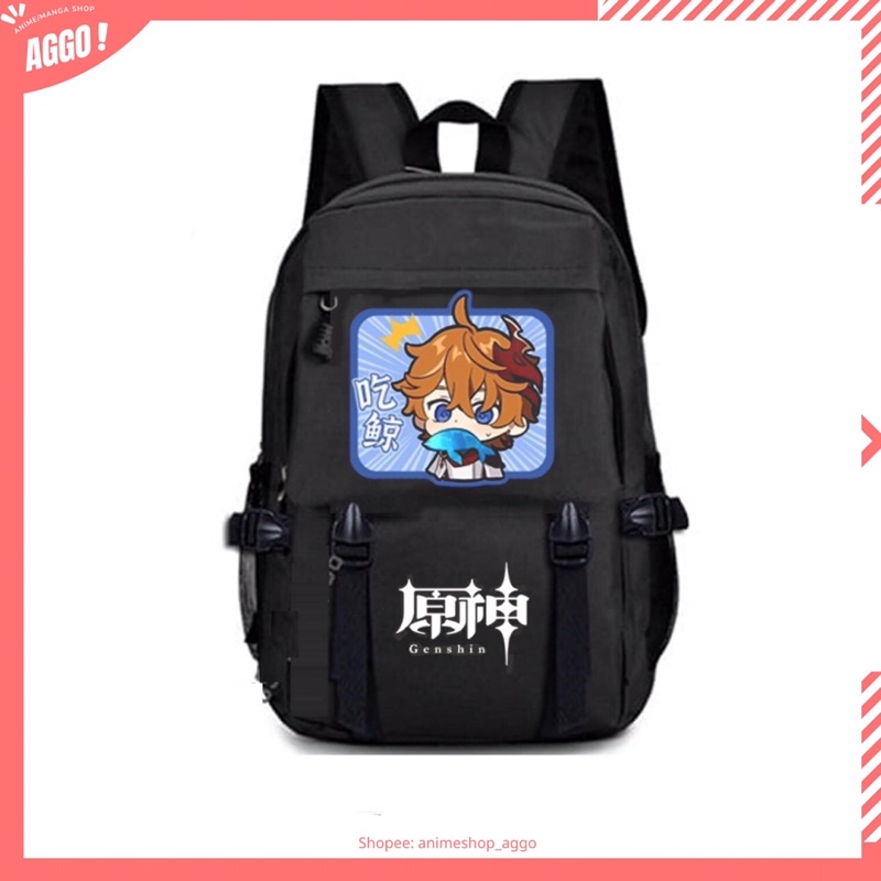 Balo Đi Học In Hình Game GENSHIN IMPACT Mẫu Mới Chất Đẹp