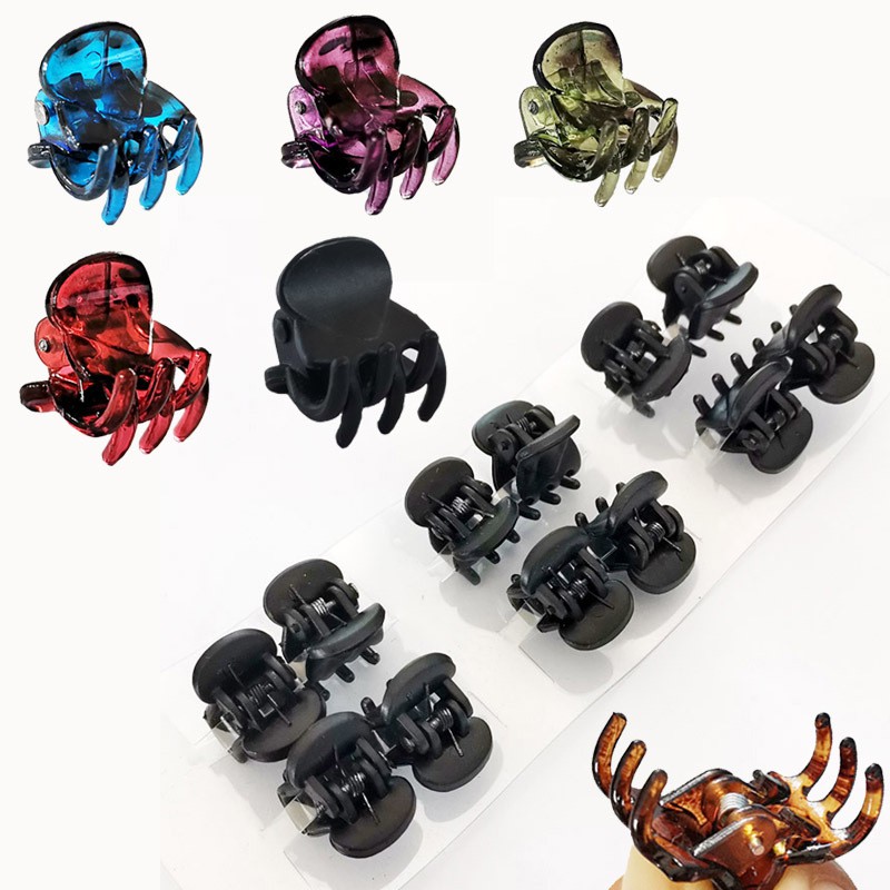 BỘ 12 CÁI GẤP TÓC, KẸP TÓC MÁI MINI NHIỀU MÀU CHO BẠN GÁI