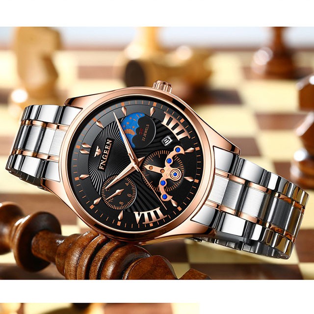 Đồng hồ nam - Đồng hồ nam mẫu mới 2021 đẹp chính hãng FNGEEN dây thép không thấm nước cao cấp 5606 - RUBY STORE | BigBuy360 - bigbuy360.vn