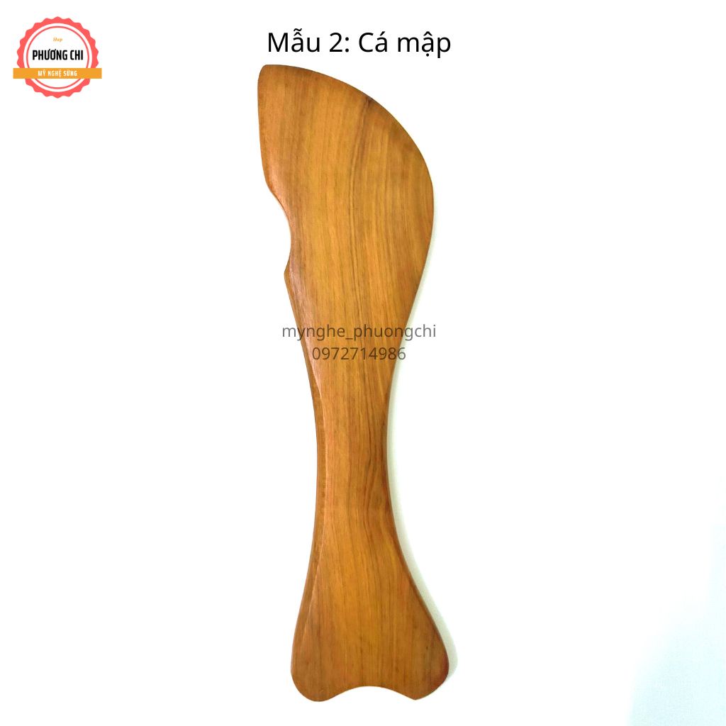 Dụng cụ ấn huyệt cạo gió, Mát xa toàn thân kiểu Thái bằng gỗ thơm | Mỹ nghệ phương chi