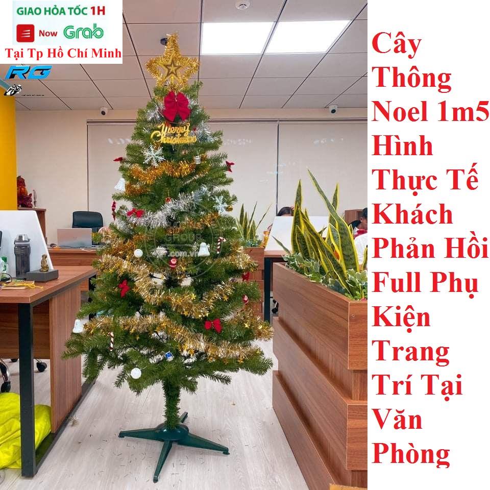 Cây Thông Noel 1m5 Trang Trí Noel Giáng Sinh 1m5 Có Kèm Phụ Kiện Trang Trí Thông Việt Nam Cao Cấp