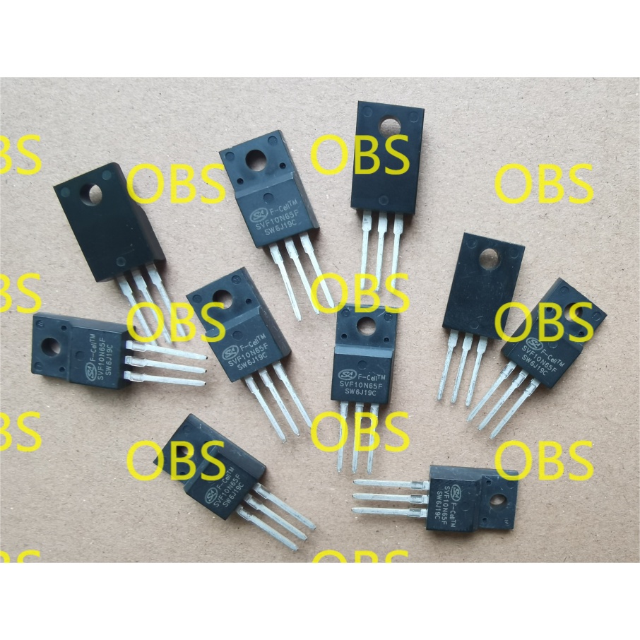 ((10 Chiếc) SVF10N65CF SVF10N65F 10A 650V MOS Ống Hiệu Ứng Trường Ống 10N65