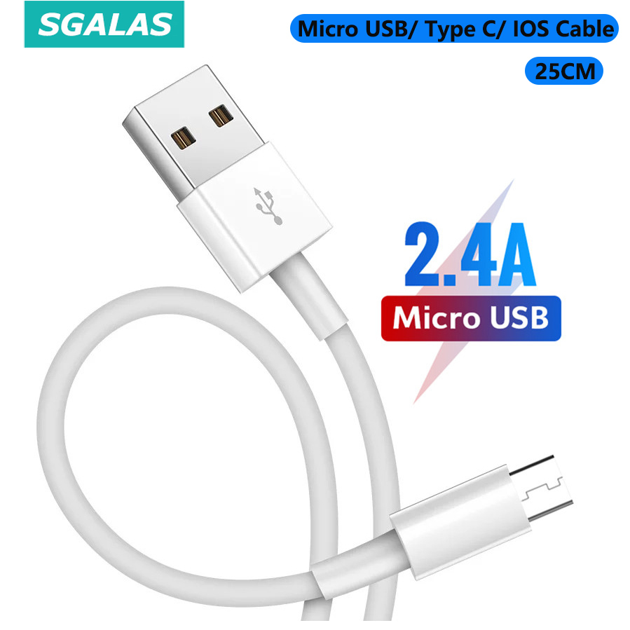 Cáp sạc truyền dữ liệu Micro USB và USB Sgalas nhanh chóng cho điện thoại Android IOS