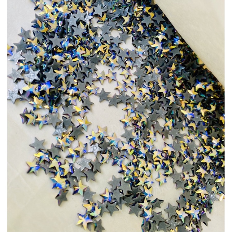 10 viên pha lê Swarovski Rivoli Star Flat Back 5mm