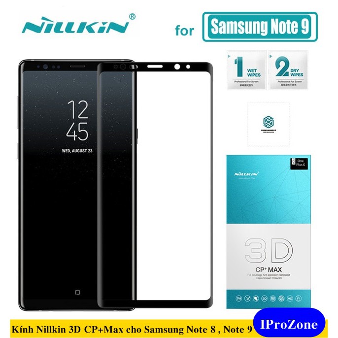 ( CP + Max )Kính cường lực Nillkin 3D CP + Max dành cho Samsung Note 8 , Note 9