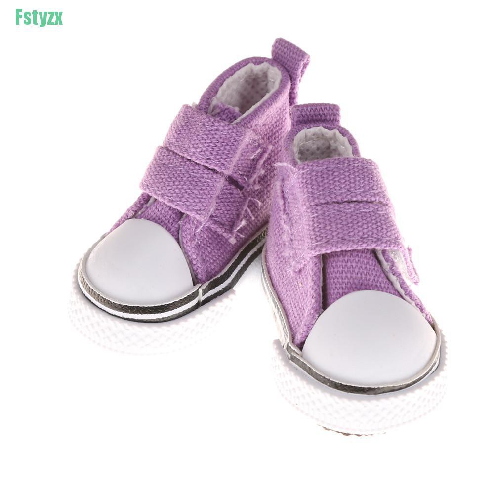 fstyzx 1/6 BJD Doll Fashion Mini Toy 5cm Canvas Shoes Sneaker Bjd Doll Shoes Accessories