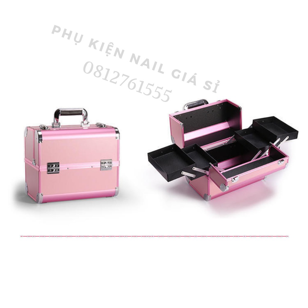 Cốp đựng đồ Nail , Mi , Phun xăm , Trang điểm 2 tầng