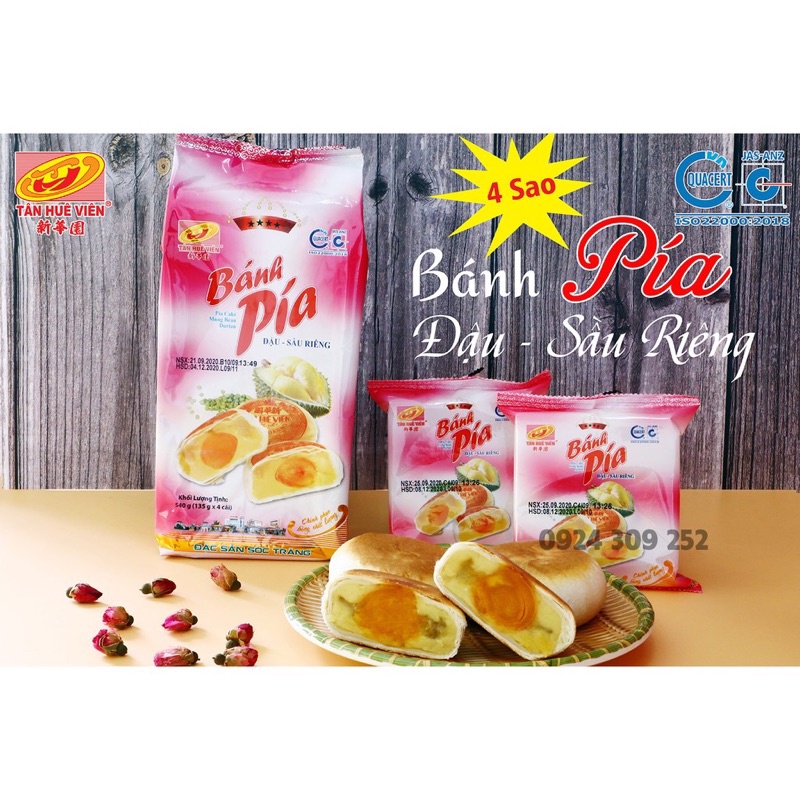 Pía 4* đậu xanh sầu riêng Tân Huê Viên