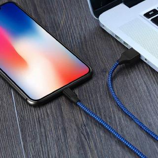 Cáp Sạc Nhanh Dây Bện Nylon Cổng Usb