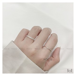Nhẫn Bạc, Đá Trơn Bản Mảnh, Xocu