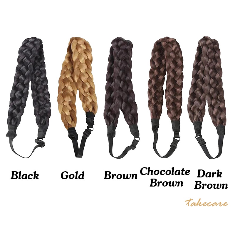 Băng Đô Cài Tóc Giả Thắt Bím 5 Bờm Hóa Trang Phong Cách Cổ Điển Aboriginal