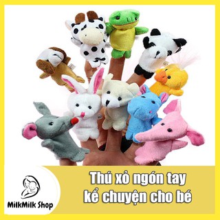 Thú rối xỏ ngón tay kể chuyện cho bé | Milkmilkshop