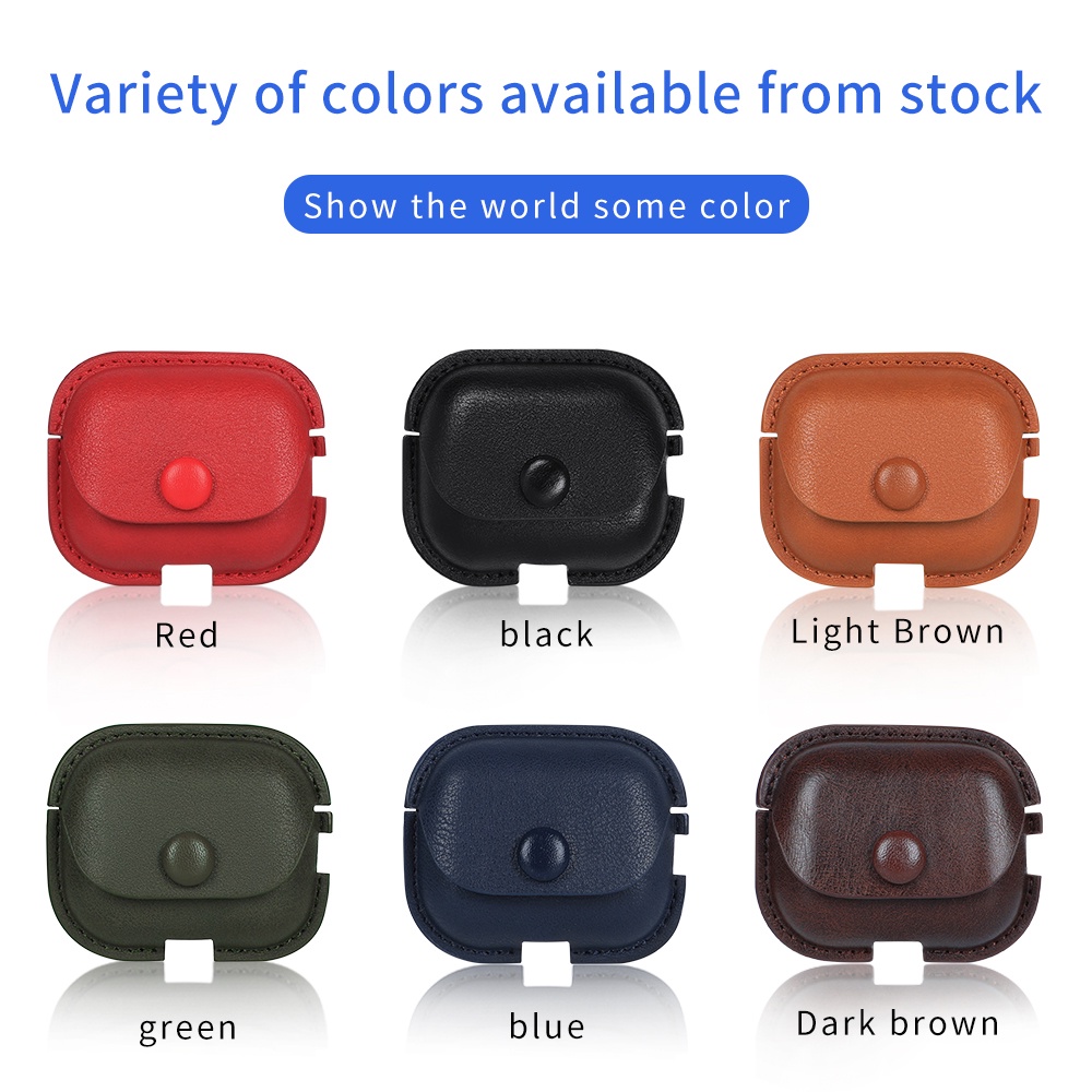 Vỏ Bảo Vệ Hộp Sạc Tai nghe không dây airpods pro 2 / airpods pro / 1 / 2 Bằng Da Cao Cấp