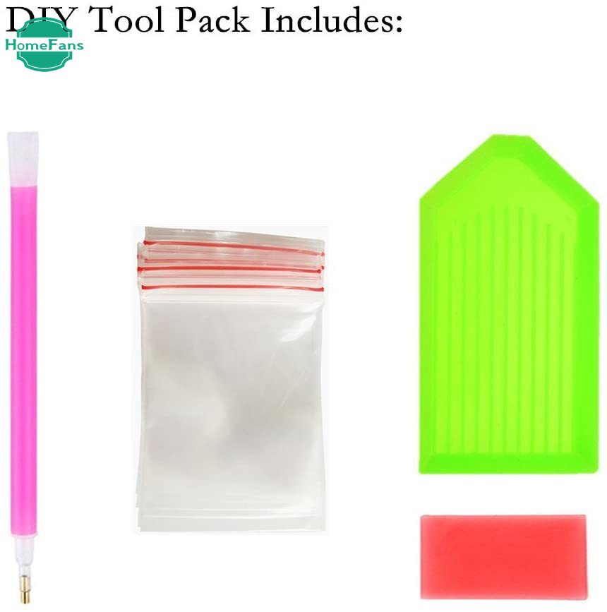 Bộ Tranh Đính Đá 5d Thủ Công Hình Phong Cảnh Mùa Thu 40x30cm