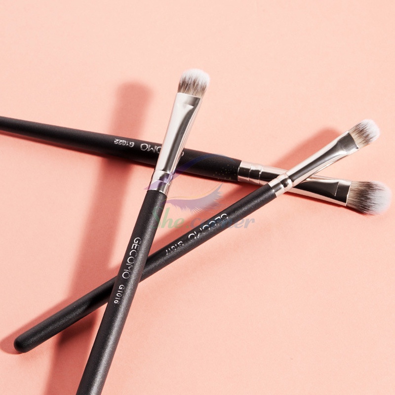 Cọ tán phấn mắt GECOMO G1017 Flat and round eye shadow brush cọ trang điểm mắt đầu tròn và đầu dẹt dễ sử dụng