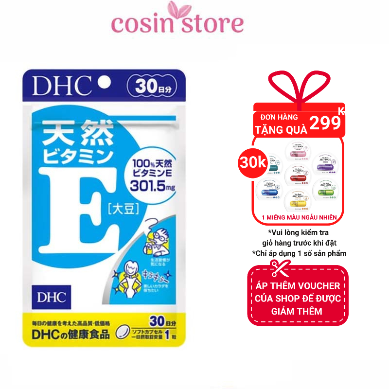 Viên uống Bổ Sung Vitamin E DHC Nhật Bản 30 Viên 30 Ngày Dùng