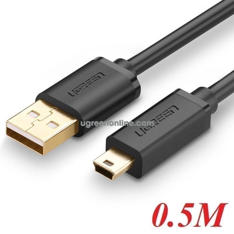 Cáp chuyển đổi Mini USB sang USB 2.0 dài 0.5m chính hãng Ugreen 10354.