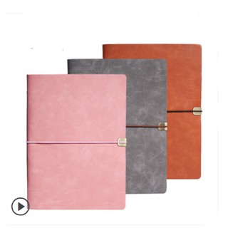 Sổ planner da A5 bìa còng vintage kèm set phụ kiện