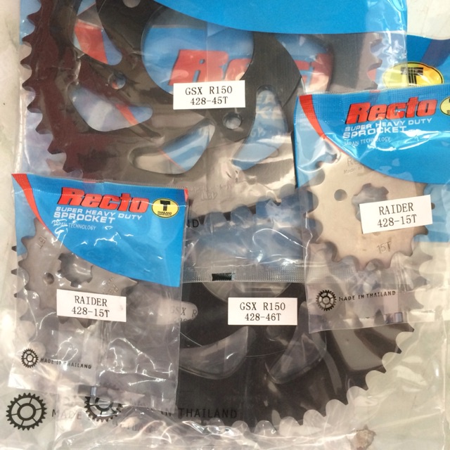 Bộ Nhông Dĩa GSX 150 Recto