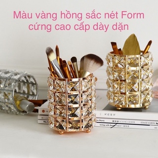 Lọ đựng cọ trang điểm pha lê sang trọng