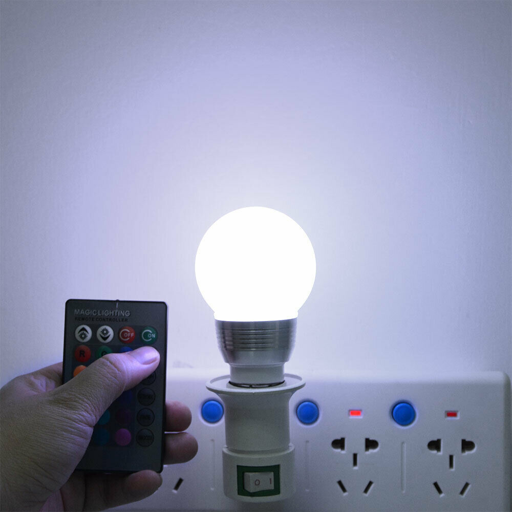 Bóng Đèn Led Đổi Màu E27 E14 5w 3w Rgb 110v 220v Rgb