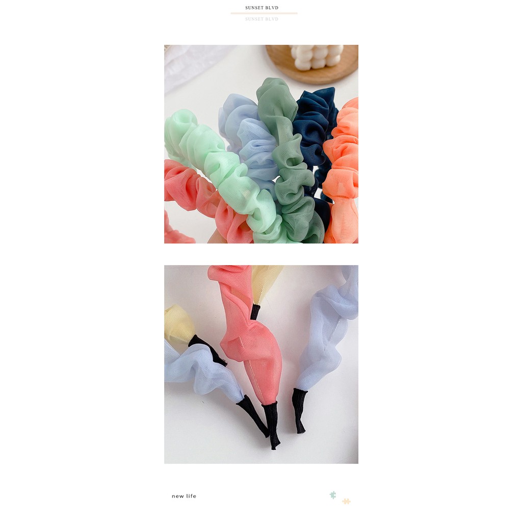 Băng Đô Cài Tóc Phong Cách Hàn Quốc Xinh Xắn Dành Cho Nữ