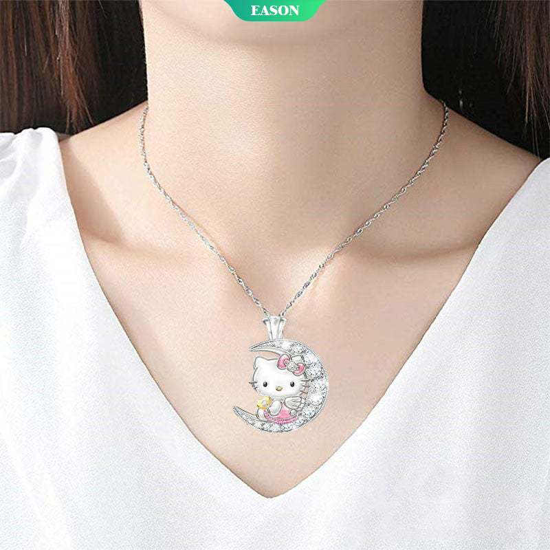 Vòng cổ Mặt Hình Mèo Hello kitty Thời Trang 2022